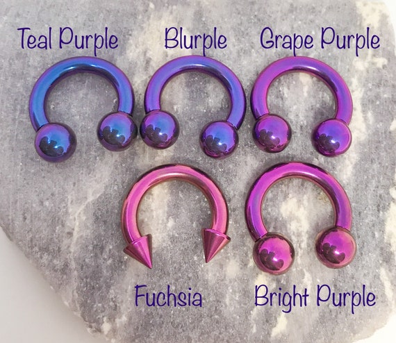 Purple septum ring hotsell