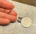 Extra Small Very Short Titanium Straight Barbell - Internally Threaded ASTM F136 - 16g or 14g, Balls or Spikes - Over 20 Anodized Colors