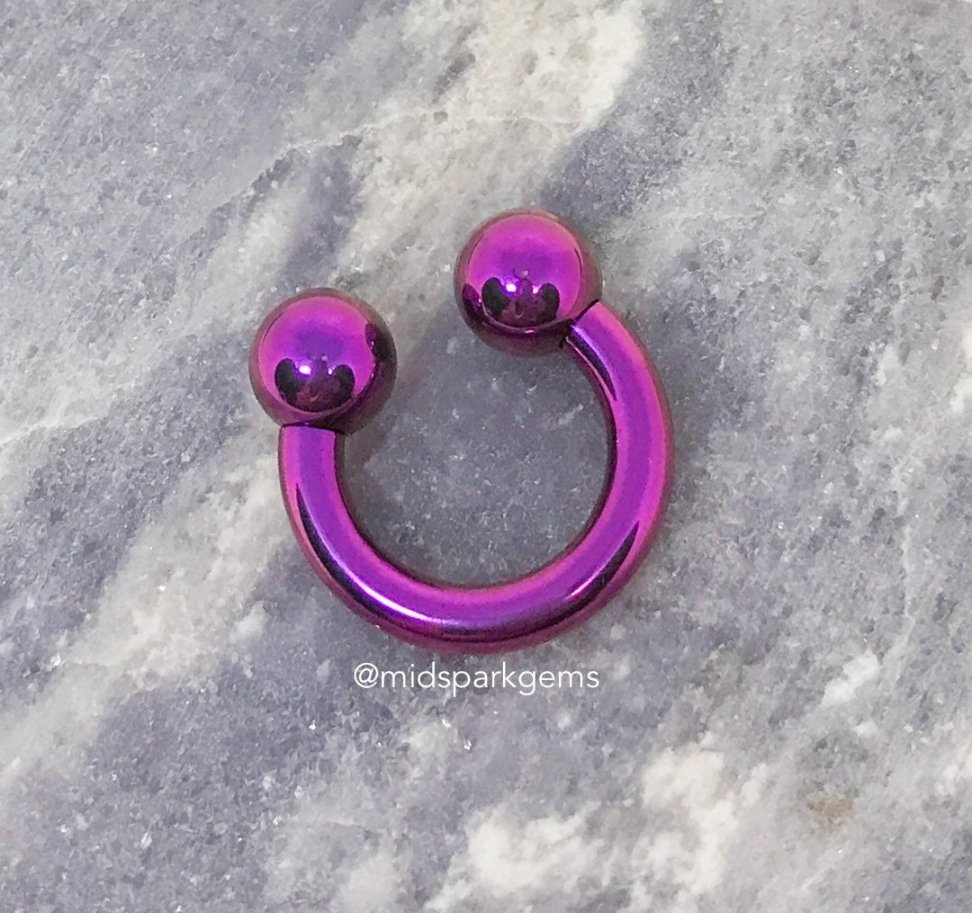 BRIGHT PURPLE (4G, 6G, 7G, 8G, 10G, 12G) Anodized ASTM F136