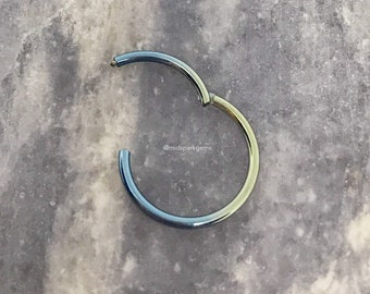 Body CAC Titanio 1 Pezzo-0.8mmx6mm Anelli A Cerchio Con Cricchetto - Foto 8