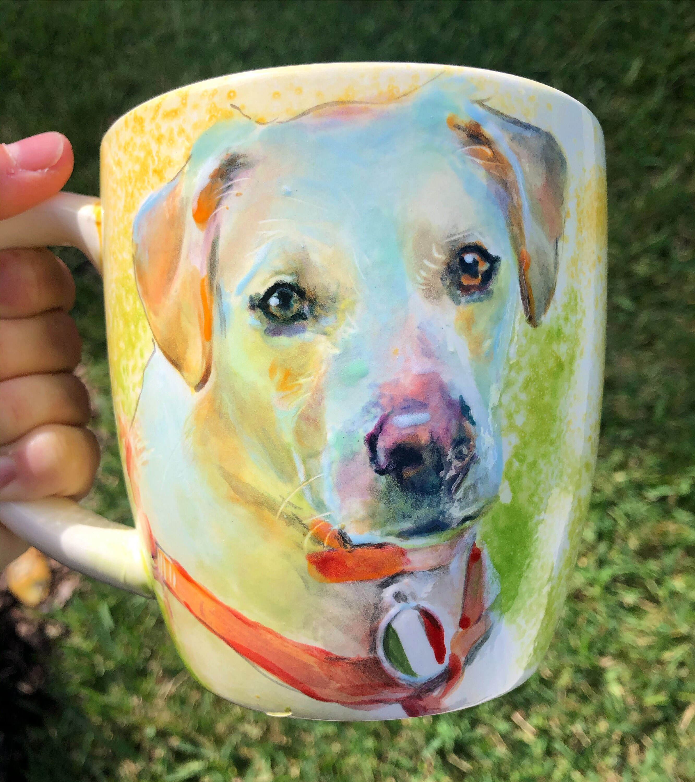 Custom Pet Portrait mug ceramic mug affordable custom art Etsy