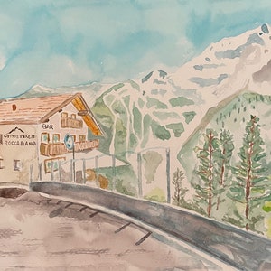 Restaurant in the Alps, Trafoi, South Tyrol, in northern Italy
