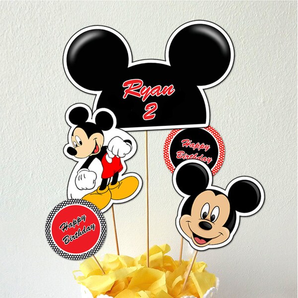 Mickey Mouse Printable Centerpiece Birthday - Etsy Canada