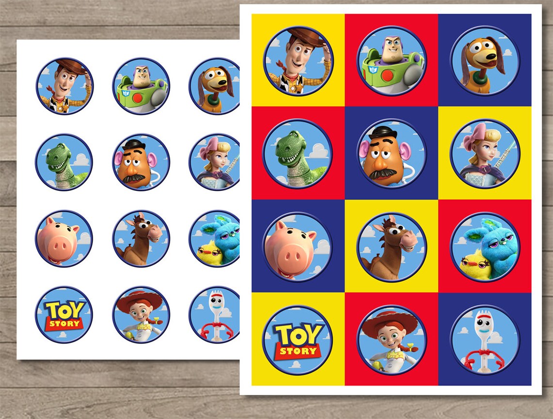 Toy Story 4 Printable Cupcake Toppers Toy Story Party Toy | Etsy