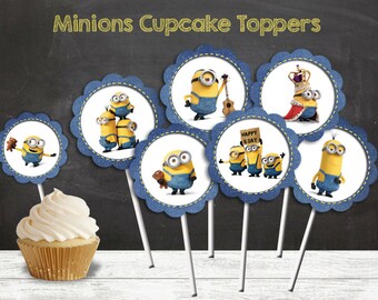 Despicable Me Cupcake Toppers Printable