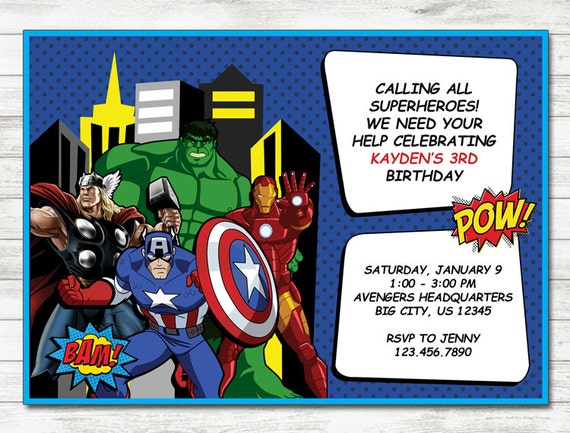 Vengeurs Invitation Groupe De Vengeurs Avengers Anniversaire Etsy Vengeurs Invitation Groupe De Vengeurs Avengers Anniversaire Etsy