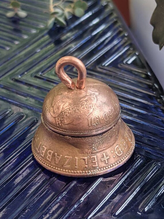 Custom Dated Gremlin Bell Made From 2 Old Coins Etsy UK