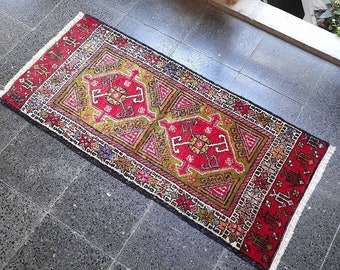 Small Turkish Oushak Rug: 2x4 Wool Accent Rug