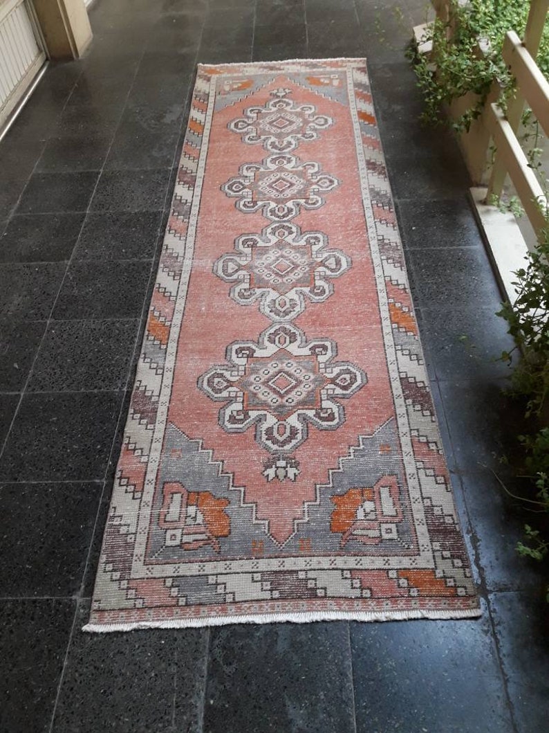 Turkish Runner RugVintage Runner Rug 2.8x9.3ft FREE SHIPPING | Etsy