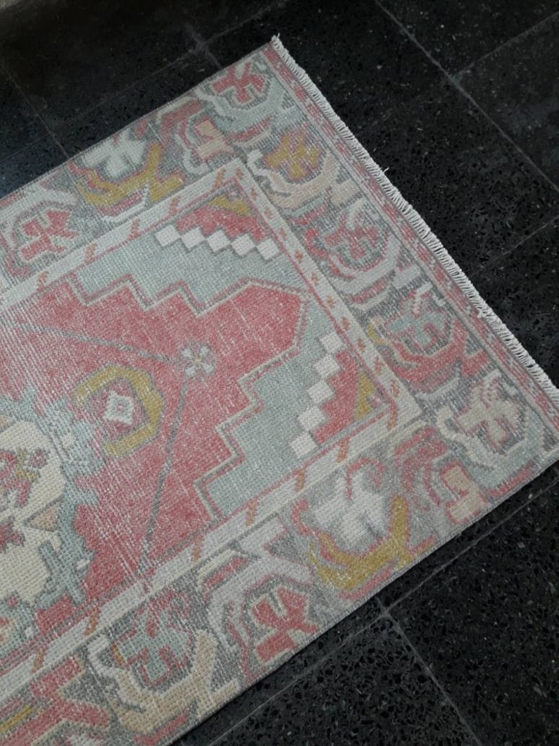 Kitchen Runner Rug Oushak Runner Rug 2.7x10.1ft FREE | Etsy