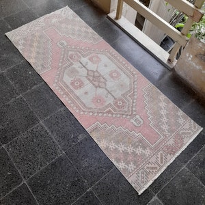 2x5 Patio Rug,Vintage Runner Rug, FREE SHIPPING Turkish Runner Rug,Oushak Runner Rug,Home living,Rugs,Turkish Rug