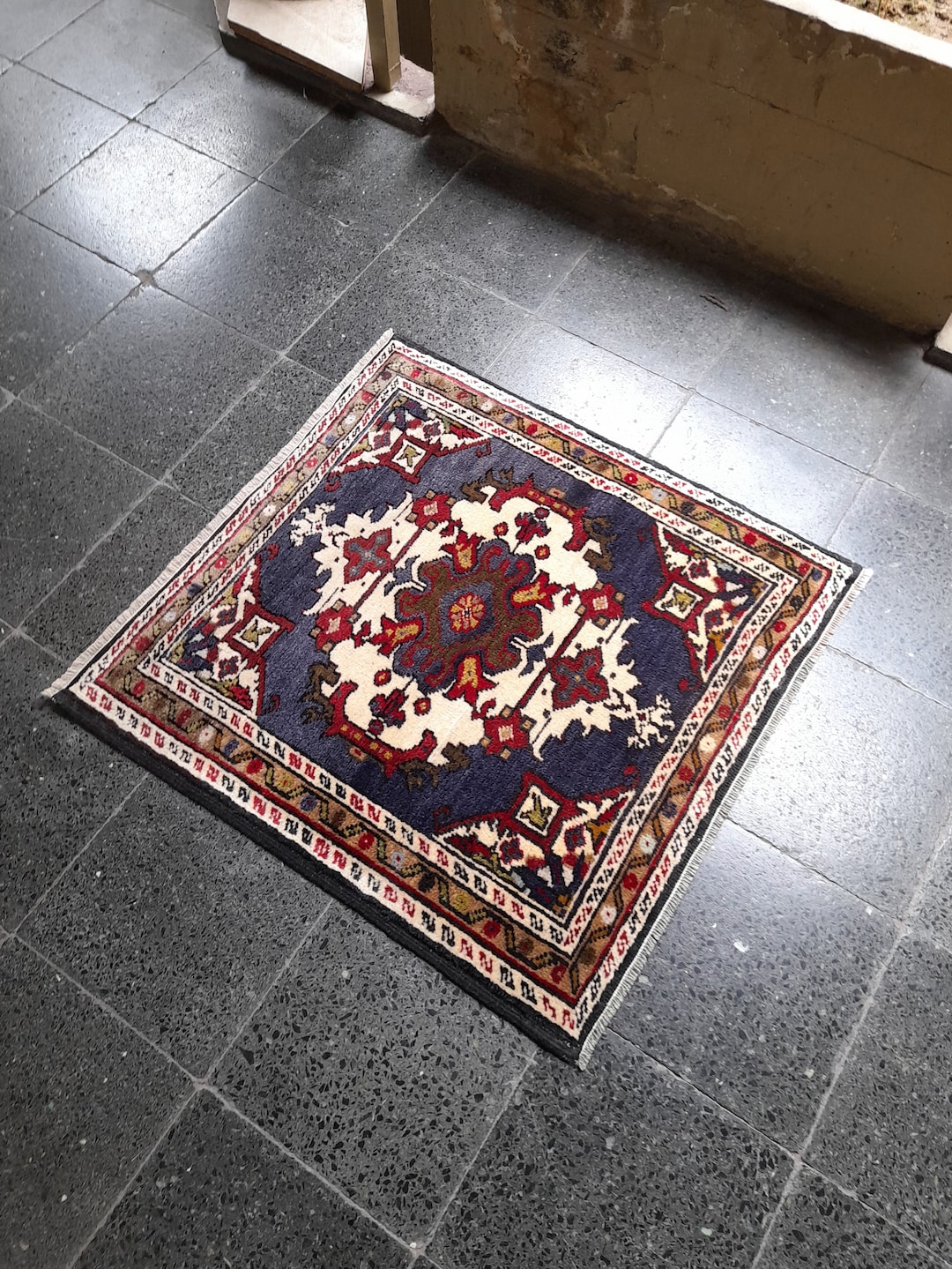 3x3 Small Rug,small Vintage Rug,free SHIPPING Oriental Rug, Authentic ...