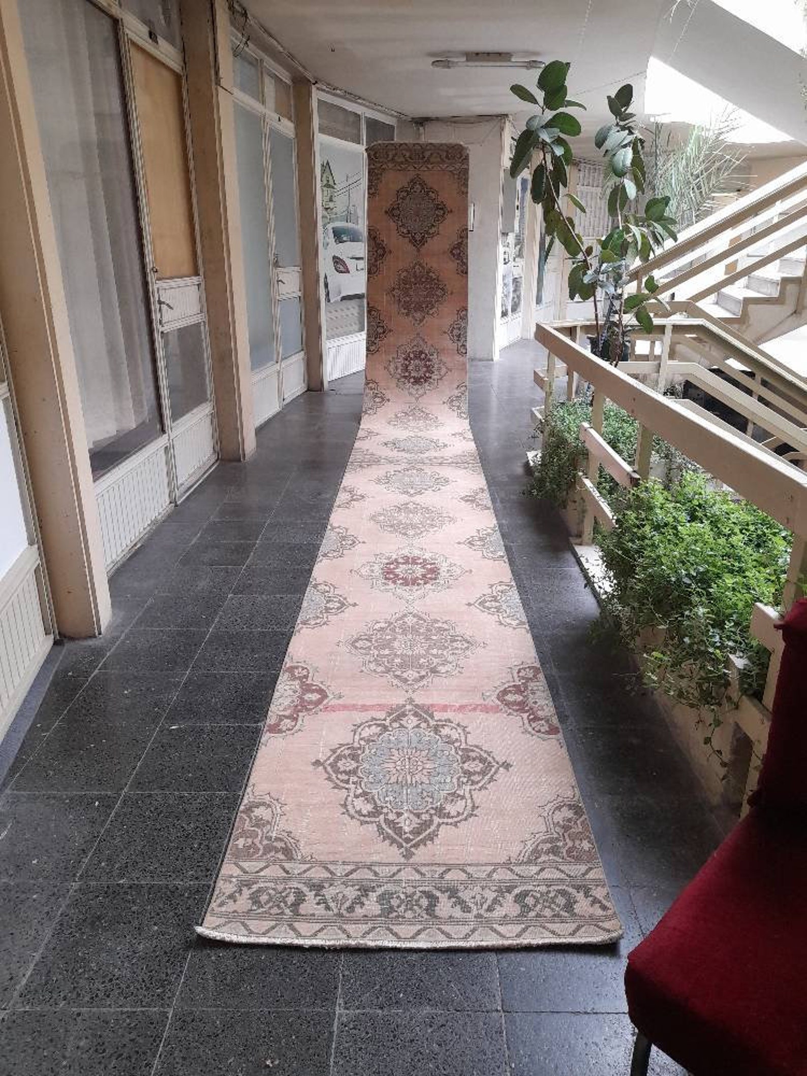 Extra Long Runner RugVintage Runner Rug2.8x24.3ft FREE Etsy