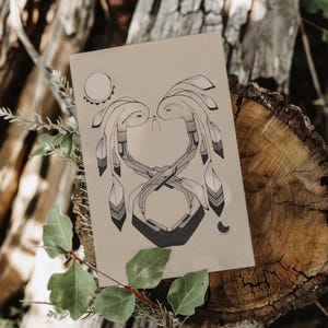 Velos Románticos - Postal / Mini Impresión / Ilustración - Ana Magalhães / Wumi Studio