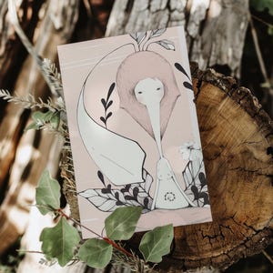 Spiral Love - Carte postale / Mini Print / Illustration - Ana Magalhães / Wumi Studio