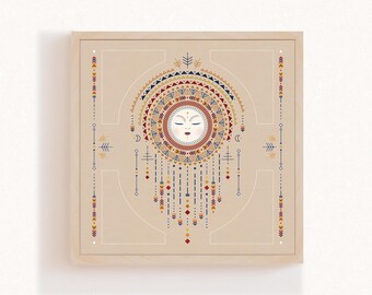 Sun Goddess - Fine Art Print / Giclée Print / Illustration / Contemporary Art / Magic Alchemy - Wumi Studio by Ana Magalhães