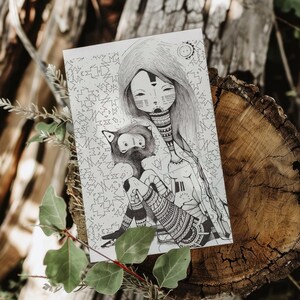 La Rivière de l'Esprit - Carte postale / Mini-impression / Illustration - Ana Magalhães / Wumi Studio