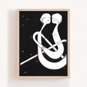 Amore organico - Stampa artistica / Stampa giclée / Illustrazione / Arte contemporanea / Alchimia magica - Wumi Studio di Ana Magalhães