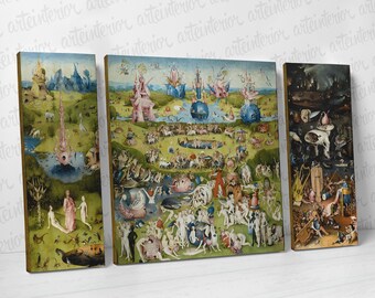 The Garden of Earthly Delights - Hieronymus Bosch - High definition Fine Art Giclée Print on Cavas