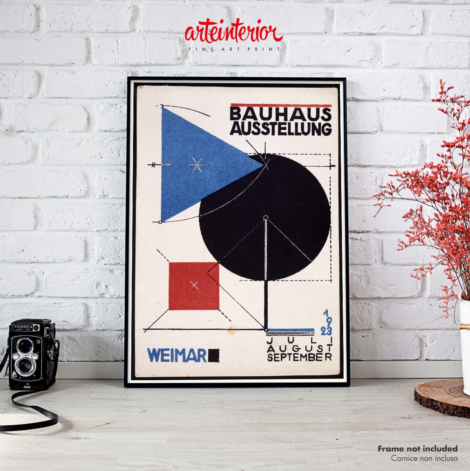 Poster Vintage Bauhaus Ausstellung Weimar Exhibition Gallery | Etsy