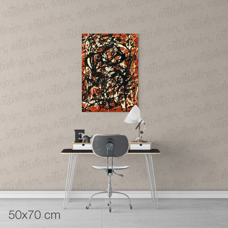 Jackson Pollock Free Form High Definition Fine Art Giclée Etsy