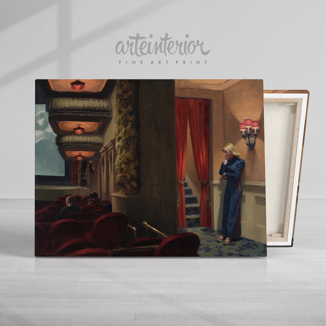 Edward Hopper New York Movie 1939 High Definition Fine Art Etsy