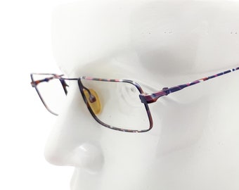 Vintage Scala Crescendo Luz Mod 8003 Col 2 80s Gafas Marcos // 1980s Gafas de Diseño