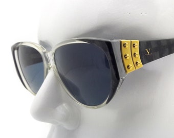 Vintage Valentino V143 371 80s Sunglasses // 1980s New Old Stock Designer Sunglasses
