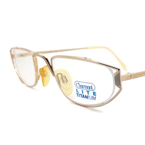 Vintage Charmant 4090 Titanium 90s Glasses Frames // 1990s Designer Eyeglasses