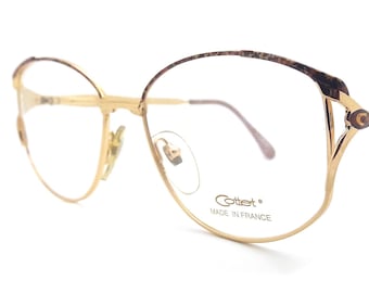 Vintage Cottet 3190 PMJ6 Glasses Frames // 1980s New Old Stock Eyeglasses
