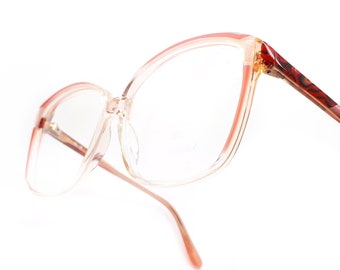 Vintage Haute Couture 3235-5 80s Glasses Frames // 1980s Designer Eyeglasses
