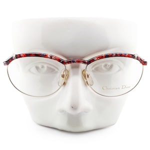 Vintage Christian Dior 2599 43 80s Glasses Frames // 1980s Designer Eyeglasses