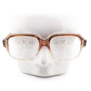 Vintage Monsieur 100F Brown-2-Tone 90s Glasses Frames // 1990s Designer Eyeglasses