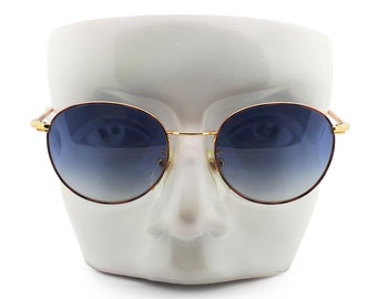Vintage Sting Mod College AP Col 02 90s Ronde Zonnebril // Jaren 1990 Designer Panto Zonnebril
