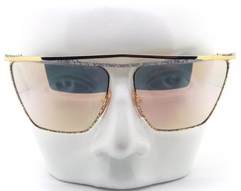 Occhiali da sole vintage Laura Biagiotti: lenti flash italiane anni '80