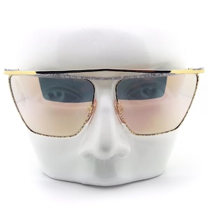 Vintage Laura Biagiotti Sunglasses: 1980s Italian Flash Lenses