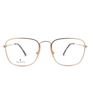 SOLD Vintage Gucci GG 2246 002 80s Glasses Frames // 1980s Designer Eyeglasses