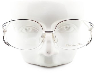 Vintage Christian Dior 2590 75 80s Glasses Frames // 1980s Designer Eyeglasses