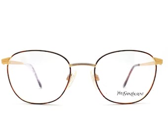 Vintage Yves Saint Laurent 4015 Y106 80s Glasses Frames // 1980s Designer Eyeglasses