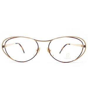 Vintage Fendi FV 173 80s Glasses Frames // 1980s Designer Eyeglasses