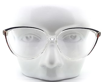 Haute Couture 3504 8 80s Vintage Glasses Frames // 1980s New Old Stock Clear Eyeglasses