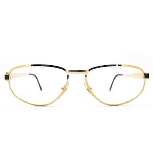 Vintage Gianni Versace MOD 637 COL 941 80s Glasses Frames // 1980s Designer Eyeglasses