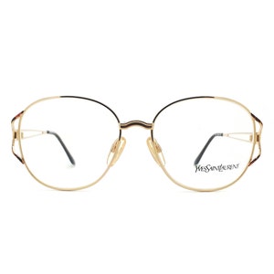 Vintage Yves Saint Laurent 4082 Y134 80s Glasses Frames // 1980s Designer Eyeglasses