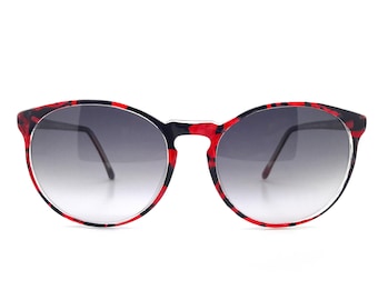 Rafaella Curiel Sunglasses Dark Red B Frame Designer 80 display picture 2
