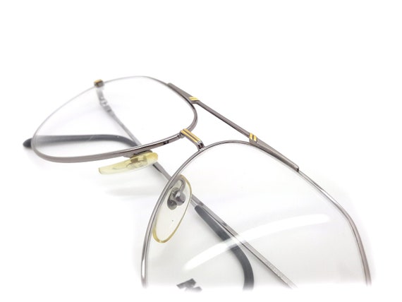 Vintage Marcolin 6015 Silver Avaiator Glasses Frames 1980s New Old Stock Aviators Etsy