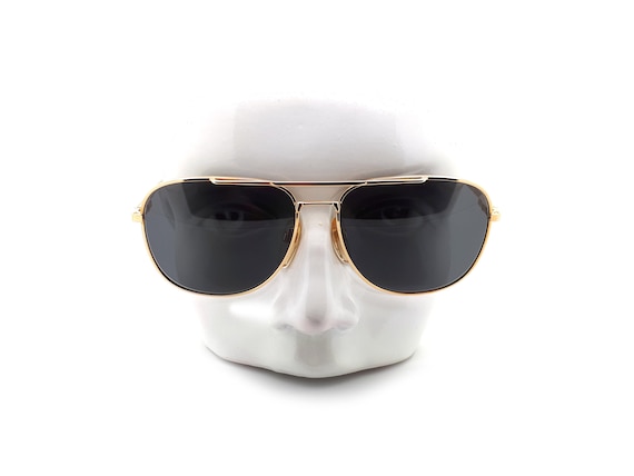 Vintage Haute Couture 8307 1 Gold Aviator 80s Sung
