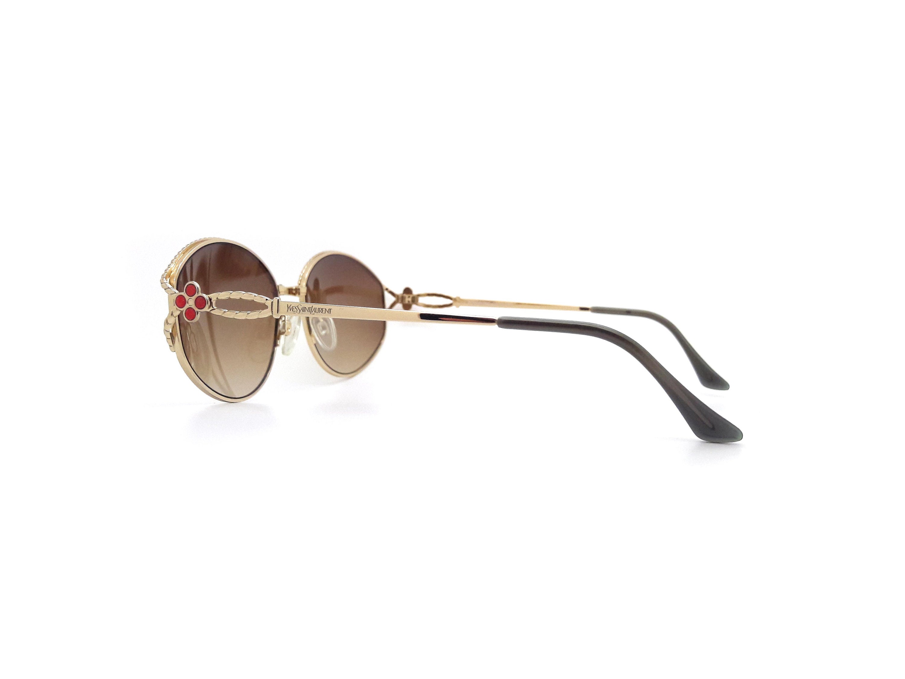 Vintage Yves Saint Laurent 4059 Y252 80s Sunglasses // 1980s
