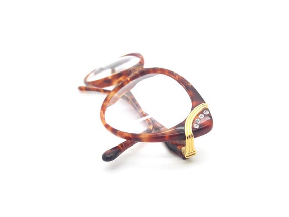 Gianni Versace V90 Vintage Diamante Cat Eye Glass… - image 3