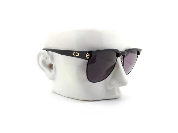 Vintage Christian Dior 2393 91 80s Black Clubmaste