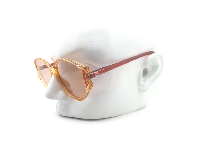 Lunettes De Soleil Vintage Viennaline 1423 - Brun Gris, Ovale, Acétate | Lunettes Vintage Années 70 | NOS Avec étiquettes